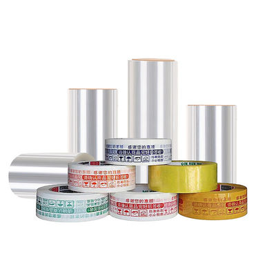 BOPP Plain Film Jumbo Roll PVDC Plastic Shrink Wrap Film Thermal Base bez kleju 12-80um