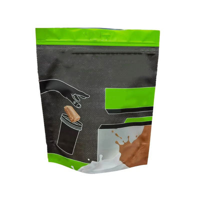 Worek z białkiem serwatkowym z powlekanym PVDC KPET Wodobór Stand Up Zip Lock Gravure Printing