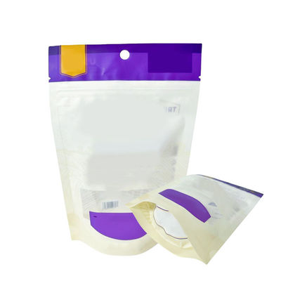 Matte Glossy Finish Stand Up Zipper Pouch PVDC Polyester Laminated For Pet Treat