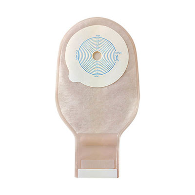 Medyczny One Piece Ostomy Bag Stoma Pouch Beige Color Drainable 65mm Cut One Piece System Ostomy Bag