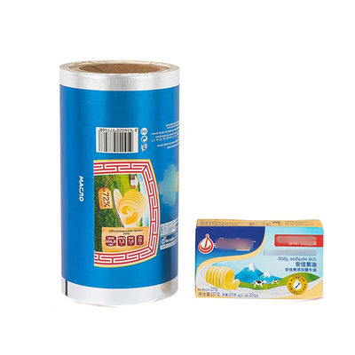 Niżotemperaturowa laminowana pieczęć cieplna lakier Folia aluminiowa Syry Opakowania Papier opakowaniowy Margarynę masło film opakowaniowy