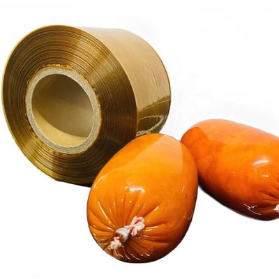 Kaliber 19mm Kaliber 220mm Drukowane sztuczne obudowy kiełbasy Plastyczne folie do pakowania żywności Nylon PA / PVDC