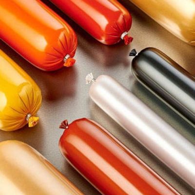 30-350 mm Płaska szerokość PVDC Plastikowa obudowa kiełbasy Film odporny na ciepło do 90C Do pakowania kiełbasy